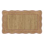 [woru mart бренд ] Pioneer u- man jute кухня ковер примерно 51×86cm The Pioneer Woman 100% Jute Scallop Ki ваш заказ 