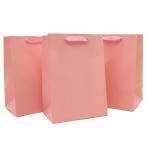  ваш заказ [woru mart бренд ] вес u selection plate подарок сумка примерно 18×25cm розовый 3 листов Large Pink Gift Bags, 7inch