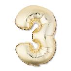  ваш заказ [woru mart бренд ] вес u selection plate номер ba Rune 3 примерно 40cm Gold Gold Foil Party Balloon Numb
