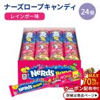 ナーズ ロープ グミ キャンディー レインボー 26g (0.92oz) 24個入り Nerds Rope Rainbow Candy アメリカのお菓子 おやつ ASMR 咀嚼音 スイーツ 話題