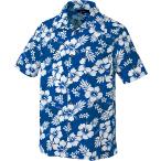 アイトスプラス aitoz+ アロハシャツ トップス 半袖 襟付き ハイビスカス 普段使い 夏 観光 旅行 沖縄 ハワイ 海外 リゾート メンズ 男性用 レディース 女性用