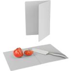 アトミコ Atomico 立てて乾かせる畳めるまな板 グレー カッティングボード B4サイズ B5サイズ コンパクト収納 自立乾燥 抗菌仕様 熱湯消毒OK 食洗機OK お手入