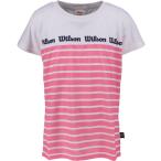 Wilson ウイルソン 半袖Tシャツ　ガールズ WJ6065 ホワイト／ピンク