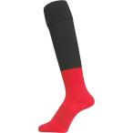 マイン mine ラグビー ソックス RUGBY SOCKS メンズ ブラック×レッド 25-27cm ストッキング 靴下 摩耗に強い サッカー 部活 クラブ チーム トレーニン