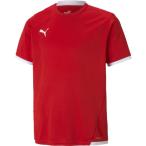  Puma PUMA TEAMLIGA игра рубашка JR девушки boys Junior короткий рукав футболка половина рукав одежда tops соревнование собрание тренировка тренировка часть деятельность 70514