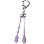 ササキ SASAKI マスコットラメこん棒 キーホルダー ミニチュア クラブ 体操 ラメ入り 器械体操 練習 トレーニング プラスチック キラキラ  MS1BR RRK
