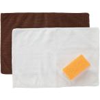 ユニックス UNIX スーパーお手入れ3点セット 汚れ落とし メンテナンス用品 マイクロウェットクロス 保革オイル用スポンジ マイクロドライクロス ツヤ