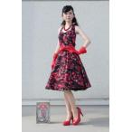 ブラック×レッドローズL.ＸＬホルターネックサーキュラーワンピース☆