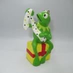 The Muppets*ma домашнее животное * шоу *KERMIT* Kermit * Рождество орнамент * фигурка * кукла * мягкая игрушка * pre zen