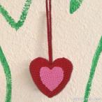 誕生日 お祝い 新築祝い ハンギング　ダブルハート　ベビーカーやベビーベッドのメリーにも ハンドメイドのクロシェ かぎ編み