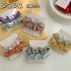 シュシュ　2個セット　スリムシュシュ しゅしゅ　ヘアアクセ レディース 女性