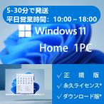 Microsoft windows11 home  win11 home 1PC プロダクトキー ライセンス認証 日本語 正規版 ウィンドウズ ダウンロード版 永続ライセンス 認証完了までサポート