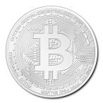 チャド共和国　ビットコインデザイン　シルバーコイン　未流通品　２０２０年　.999 純銀　コインカプセル付き