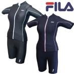 ショッピングswim FILA フィラ 水着 レディース タンキニ フルジップ 半袖セパレート フィットネス スイム ウェア 120-674 女の子 ガールズ スクール水着 大人女性サイズ SWIM