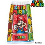  super Mario хлопок наматывать полотенце 80cm Bandai полотенце на липучке плавание 125-959 мужчина девочка ребенок 80 размер хлопок 100% Kids унисекс SWIM