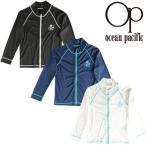 ショッピングラッシュガード キッズ OCEAN PACIFIC オーシャンパシフィック ジュニア ラッシュガード フルジップ ロングスリーブ 569-430 男の子 女の子 SWIM 水泳 全国送料無料