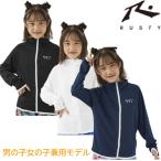 ショッピングswim RUSTY ラスティ ジュニア ラッシュガード フルジップ ロングスリーブ 969-470 男の子 女の子 兼用 長袖 日焼防止 寒さ対策 SWIM 水泳 全国送料無料