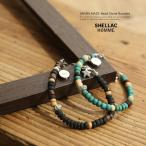 SHELLAC HOMME シェラックオム ビーズブレスレット ストーンブレス 日本製