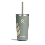 Hydro Flask гидро flask уличный кемпинг повседневный жизнь бутылка * высокий стакан 20 oz All Around Tumbler With Straw Lid 890173 Botanical Bliss Agave