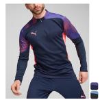  Puma PUMA мужской футбол одежда tops длинный рукав полный Zip джерси INDIVIDUAL финальный 1/4 Zip спортивная куртка 659853 [2024SS]