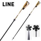 LINE ライン スキーポール スキーストック 伸縮式 フリーサイズ 【2024-2025】 PAINTBRUSH PAISLEY フリースタイル＆バックカントリー対応