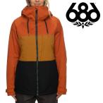 シックスエイトシックス ウェア ジャケット 21-22 686 WOMEN'S ATHENA INSULATED JACKET Red Clay Colorblock M1W309 スノーボード 日本正規品