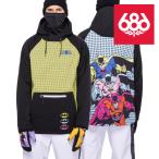 日本正規品 シックスエイトシックス スノーボードウェア ジャケット 22-23 686 MEN'S WATERPROOF HOODY Batman Comic メンズ フーディ パーカー