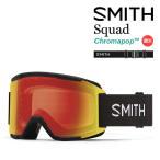 日本正規品 スノーボード スキー ゴーグル スミス SMITH SQUAD Black/CP Photochromic Red Mirror スカッド 調光 Chrome Pop ベルト幅43mm 23-24