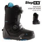 日本正規品 スノーボード ブーツ バートン BURTON MENS PHOTON STEP ON WIDE Black フォトン ステップオン ワイド メンズ 24-25
