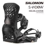 日本正規品 スノーボード ビンディング サロモン SALOMON HIGHLANDER Black ハイランダー バインディング メンズ レディース 25-26