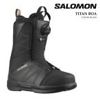 ショッピングボア 日本正規品 スノーボード ブーツ サロモン SALOMON TITAN BOA Black タイタン ボア メンズ 25-26