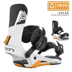 ショッピングORANGE 日本正規品 スノーボード ビンディング ユニオン UNION ATLAS White Orange アトラス バインディング メンズ レディース 25-26