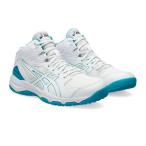 asics アシックス DUNKSHOT MB 9 ジュニアバスケットボールシューズ 1064A006-109(White/Lagoon) 沖縄・離島は送料別途