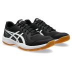 asics アシックス UPCOURT 6 ハンドボールシューズ・バレーボールシューズ 1071A104-001(Black/White)