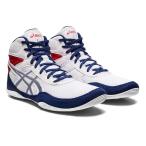asics アシックス MATFLEX 6 GS（キッズ） ジュニアレスリングシューズ 1084A007-100(WHITE/DEEP OCEAN)