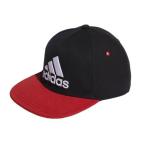 アディダス adidas キッズフラットキャップ　 ジュニアスポーツキャップ GOT19-GV3403(ブラック/ビビットレッド)