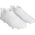 adidas アディダス Stabile 5 Low 野球金具スパイク GV9371(フットウェアホワイト/フットウェアホワイト/ゴールドメタリック)