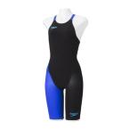 スピード SPEEDO ＦＡＳＴＳＫＩＮ ＦＳ−ＰＲＯ2 ニースキン（レディース） レディース競泳水着 SD48H06-KB(ブラック×ブルー) 【FINA承認モデル】