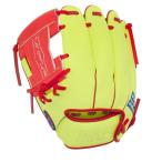 NIKE Nike Youth veipa- Elite a Koo nyaH- web перчатка левый бросание подросток для софтбола перчатка BA2008-719( Opti желтый / яркий Crimson / фото голубой )
