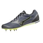 ミズノ MIZUNO エックスファースト 陸上スパイク U1GA213038(グレー×グレー×ライム)