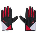 [ кошка pohs соответствует ]MIZUNO Mizuno перчатка для гонок ( унисекс ) бег перчатка U2MY2502-96( черный × красный )