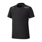 [ почтовая доставка соответствует ]MIZUNO Mizuno N-XTpi стерео ( короткий рукав | волейбол ) волейбол разогрев рубашка V2JED000-95( черный × Gold )