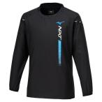 MIZUNO Mizuno N-XT утеплитель жакет ( длинный рукав )[ унисекс ] волейбол разогрев одежда V2MEA511-92( черный × jet голубой )