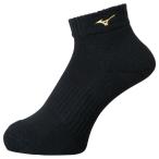 [ почтовая доставка соответствует ]MIZUNO Mizuno короткие носки спорт носки V2MX8001-95( черный × Gold )