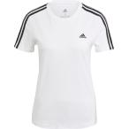 adidas アディダス W ESS 3ストライプス Tシャツ 28870 WHT/BLK