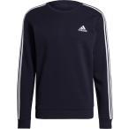 adidas アディダス M ESS 3S 裏起毛 クルーネックスウェット 31305 レジェンドインク/W