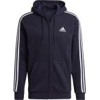 adidas アディダス M ESS 3S 裏起毛 FZスウェットパーカー 31315 レジェンドインク