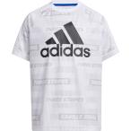 adidas アディダス YB SPORTS AOP Tシャツ 半袖シャツ 半そで キッズ 子ども ジュニア トップス  51970 WHT/BLK