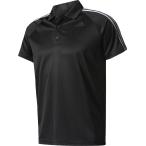 adidas アディダス D2M トレーニング3ストライプポロシャツ BVA63 BLK