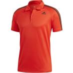 adidas アディダス D2M トレーニング3ストライプポロシャツ BVA63 ハイレゾRED S18